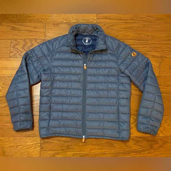Save The Duck Ultralight Puffer Jacket Plumtech Men's Large - Navy / Gray L $198 - Picture 1 of 9